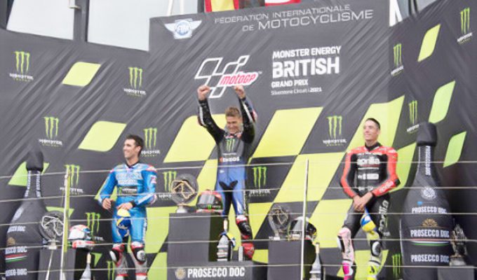 The British GP podium