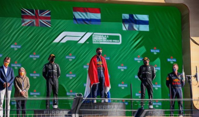 The Dutch Grand Prix podium