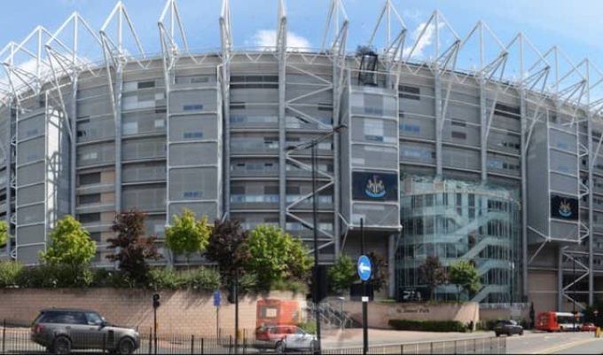 Outside St. James' Park