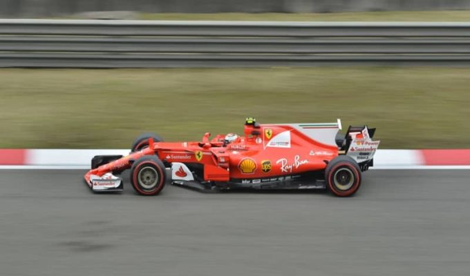 Raikkonen driving for Ferrari in 2017