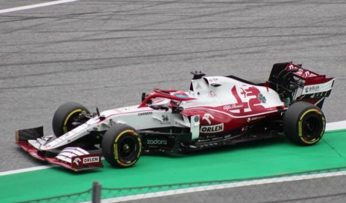 Raikkonen at the 2021 Austrian GP