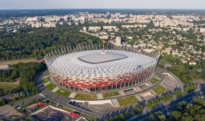 View of the Warsaw Stadium