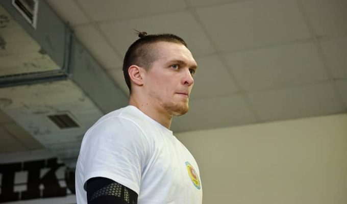 Oleksandr Usyk training