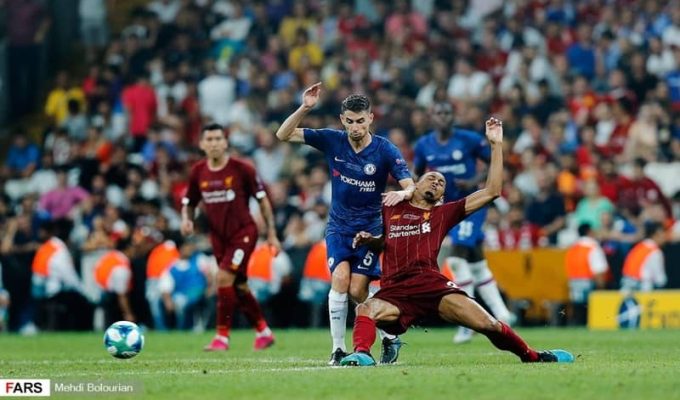 Jorginho in the 2019 Super Cup Final